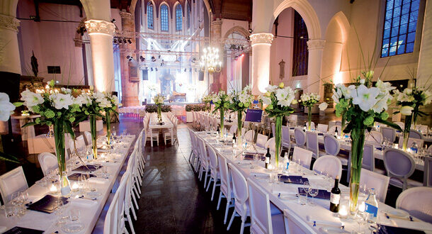 Decorated event venue.